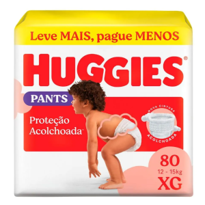 Fralda Huggies Pants Supreme Care XG 80 Unidades