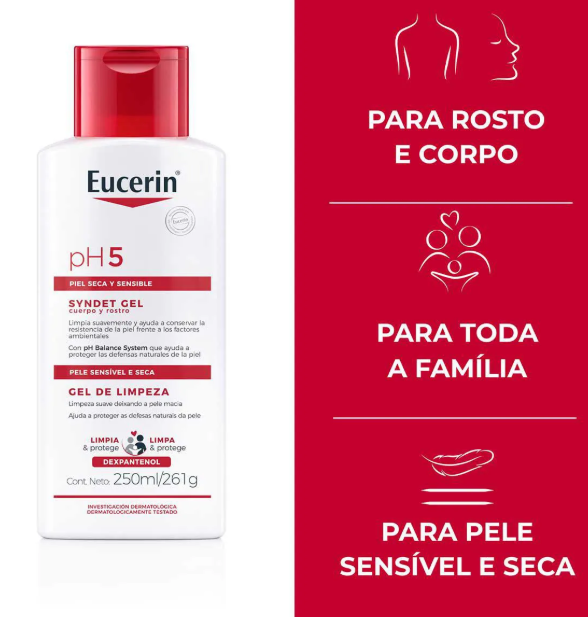Gel de Limpeza Eucerin pH5 250ml - Imagem 2