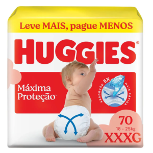 Fralda Calça Huggies Supreme Care XXXG 70 unidades