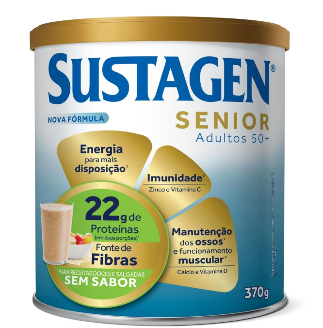 Suplemento Alimentar Sustagen Senior 50+ Sem Sabor 370g