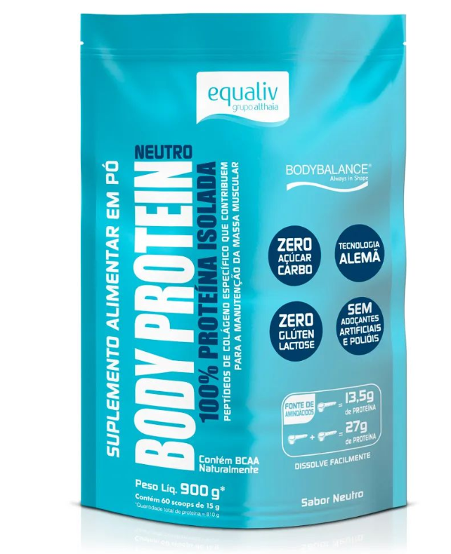 Equaliv Body Protein 100% Isolada Sabor Neutro 900g